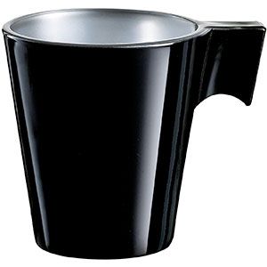 Pack de tazas de café de colores Flashy Expresso de Luminarc negra