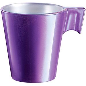 Pack de tazas de café de colores Flashy Expresso de Luminarc morada
