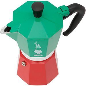 Cafetera italiana Bialetti tricolor