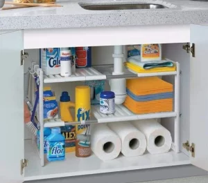 Como tener organizado el armario de debajo del fregadero