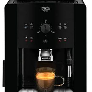 Krups Roma EA810870 - Cafetera superautomática, 15 bares, molinillo de café cónico de metal, con selección de cantidad e intensidad de café, Boquilla de vapor, 2 boquillas, incluye kit limpieza